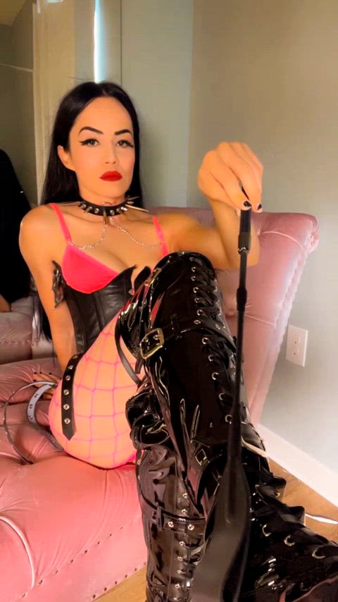 bdsm domination femdom tease teasing whipping gif