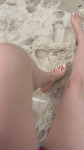 Toes in the sand