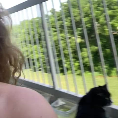 Babe Cute Outdoor Pussy gif