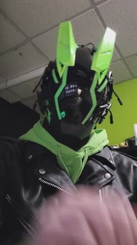 amateur ftm leather mask pov sfw trans man gif