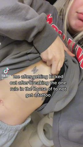 Nipslip Tattoo TikTok gif