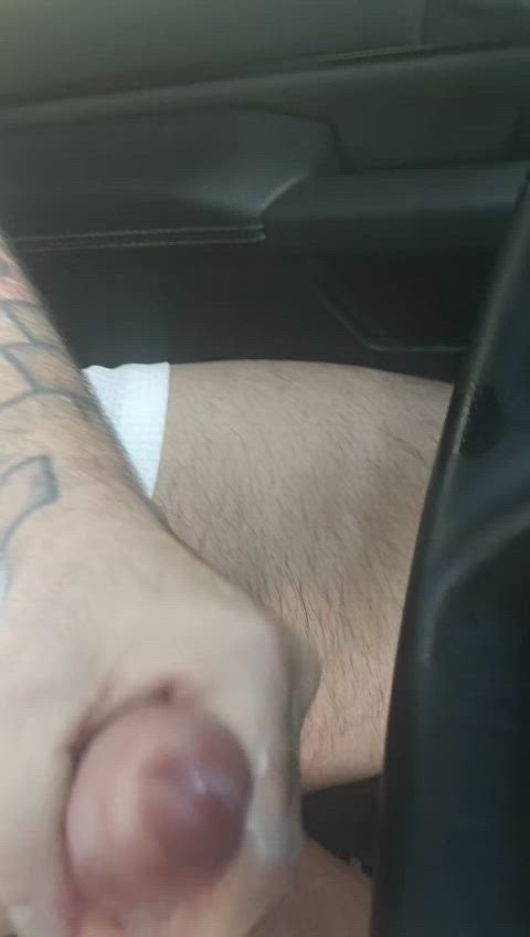 huge load male masturbation public gif