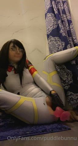 Bodysuit Cosplay Dildo gif