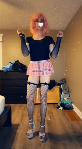 ass dancing heels hypnosis sissy sissy slut skirt thong upskirt gif
