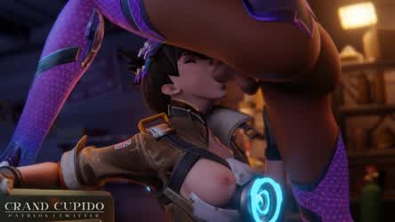 3D Futanari Overwatch gif