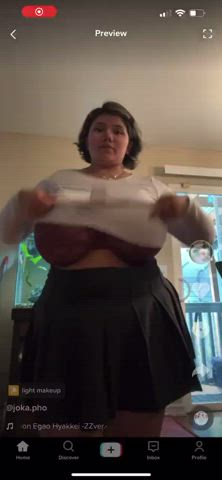 BBW Busty Huge Tits Titty Drop gif