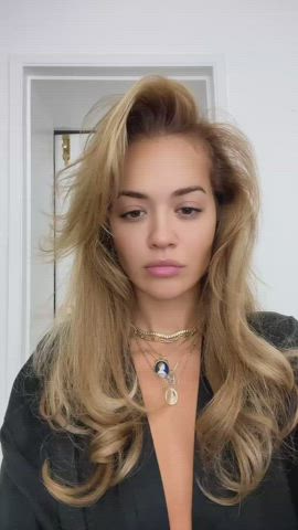 big tits cleavage rita ora gif