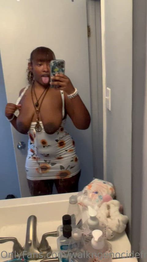 big ass ebony mirror onlyfans saggy tits slut twerking gif