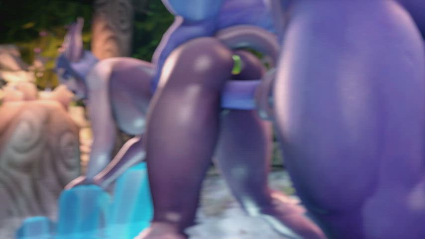 3d animation big ass big dick butt plug rule34 swimming pool gif
