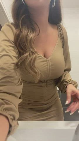 Big Tits Dress Tits gif