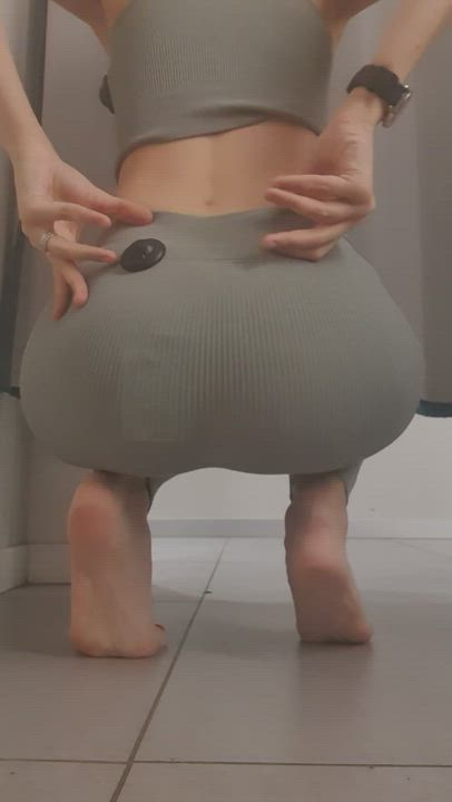 Showing my ass to you in a changing room!