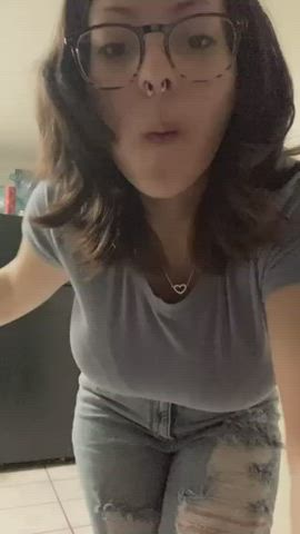 big tits glasses tiktok r/tiktits gif