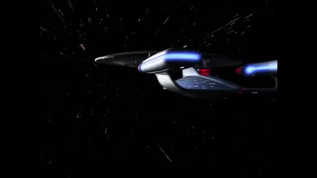 Enterprise warps away from probe