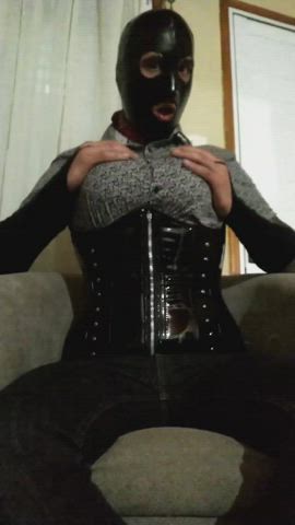 Corset Latex Mask gif