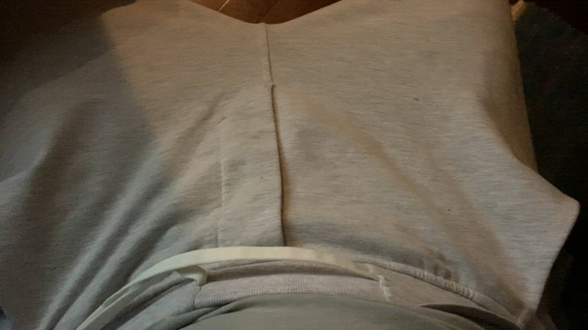 cock erection hands free hands-free pants gif
