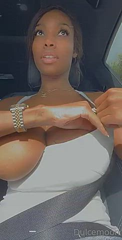 big tits boobs ebony gif