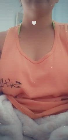 boobs milf mom nipple piercing pierced tease teasing thick tits gif