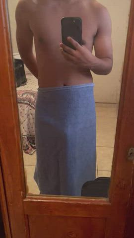 Semi hard after shower