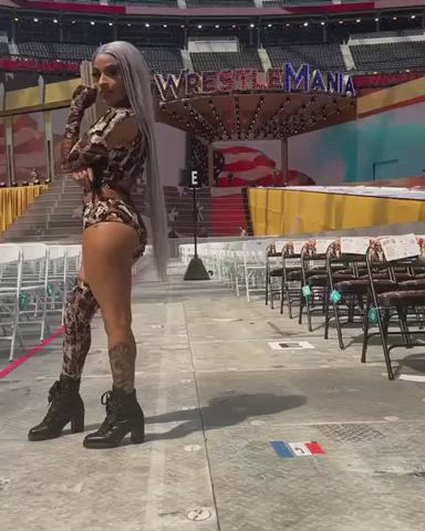 ass boobs booty cute fitness latina petite thick tits wrestling gif