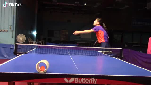 Amazing table tennis skill