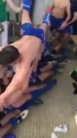 Locker room antics