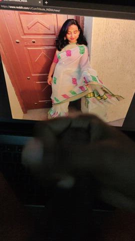 cock jerk off saree gif