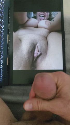 big tits cock cum cum on pussy cumshot jerk off masturbating tribute gif