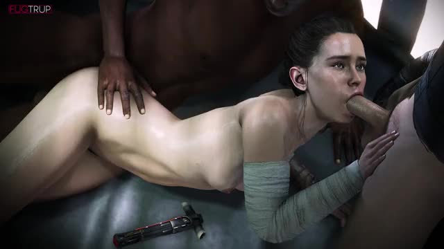 Rey-Threesome-Jedi-Training