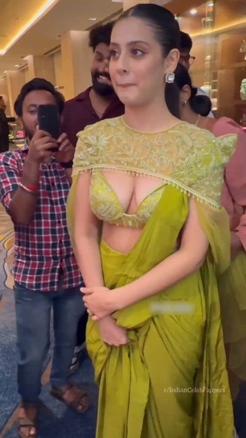 actress big tits bollywood boobs celebrity cleavage desi indian saree tits gif