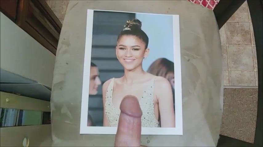 Cumshot Skinny Tribute Zendaya gif