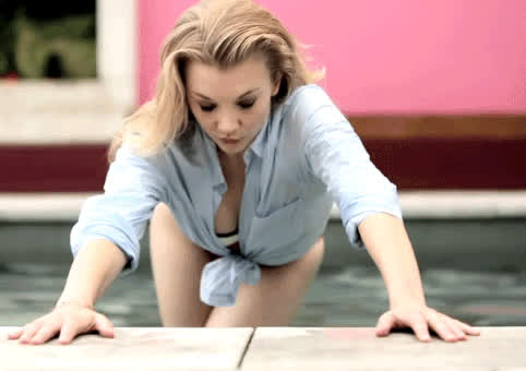 Bikini Blonde Dominant Natalie Dormer Seduction gif