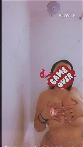 Big Ass Big Tits Latina NoFaceGirl OnlyFans Shower Tease Teasing Teen Wet gif