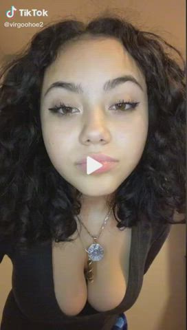 big tits cute latina teen tiktok gif