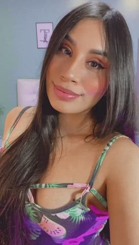 kiss latina model seduction smile teen teens webcam gif