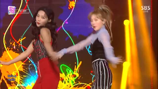 181209 SBS 인기가요 레드벨벳 - RBB 1080i.H264.AC3-센세 4