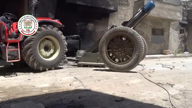 FSA "Hell Cannon" wedges its shot into the wall of an SAA position before