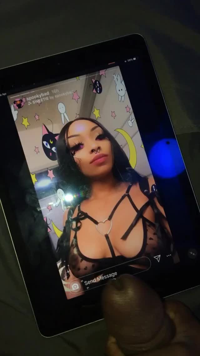 Cumtribute for Instagram girl