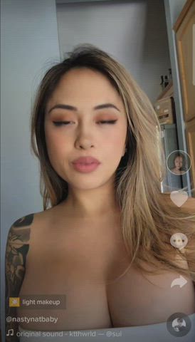 Asian Busty TikTok gif