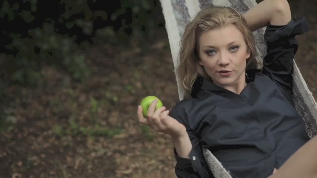 Blonde British Celebrity Cum Eating Instructions Natalie Dormer gif