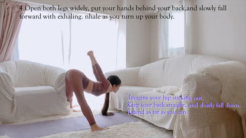 asian ass korean sexy stretching workout gif