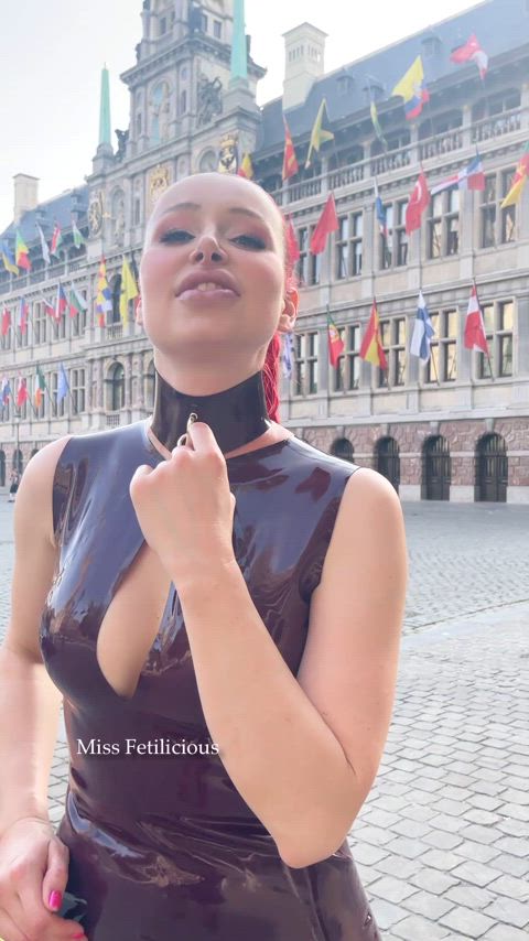 Latex fashion in Antwerp city 🇧🇪