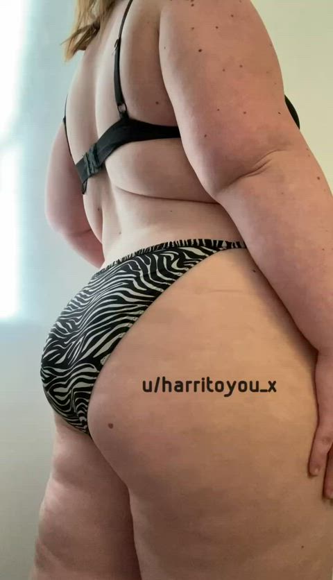 ass big ass milf bbw booty thick panties panty peel chubby curvy gif