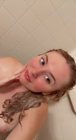 I feel naughty right now, how do you want to play with me inside the shower?