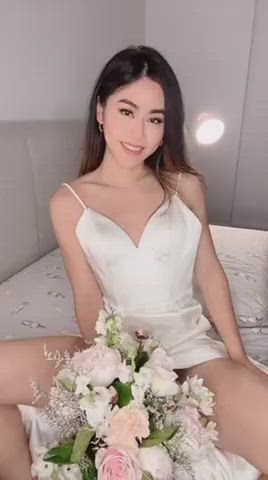 Asian Asian Cock Bride Brunette Cock Dress Girl Dick Hotwife r/AsiansGoneWild gif