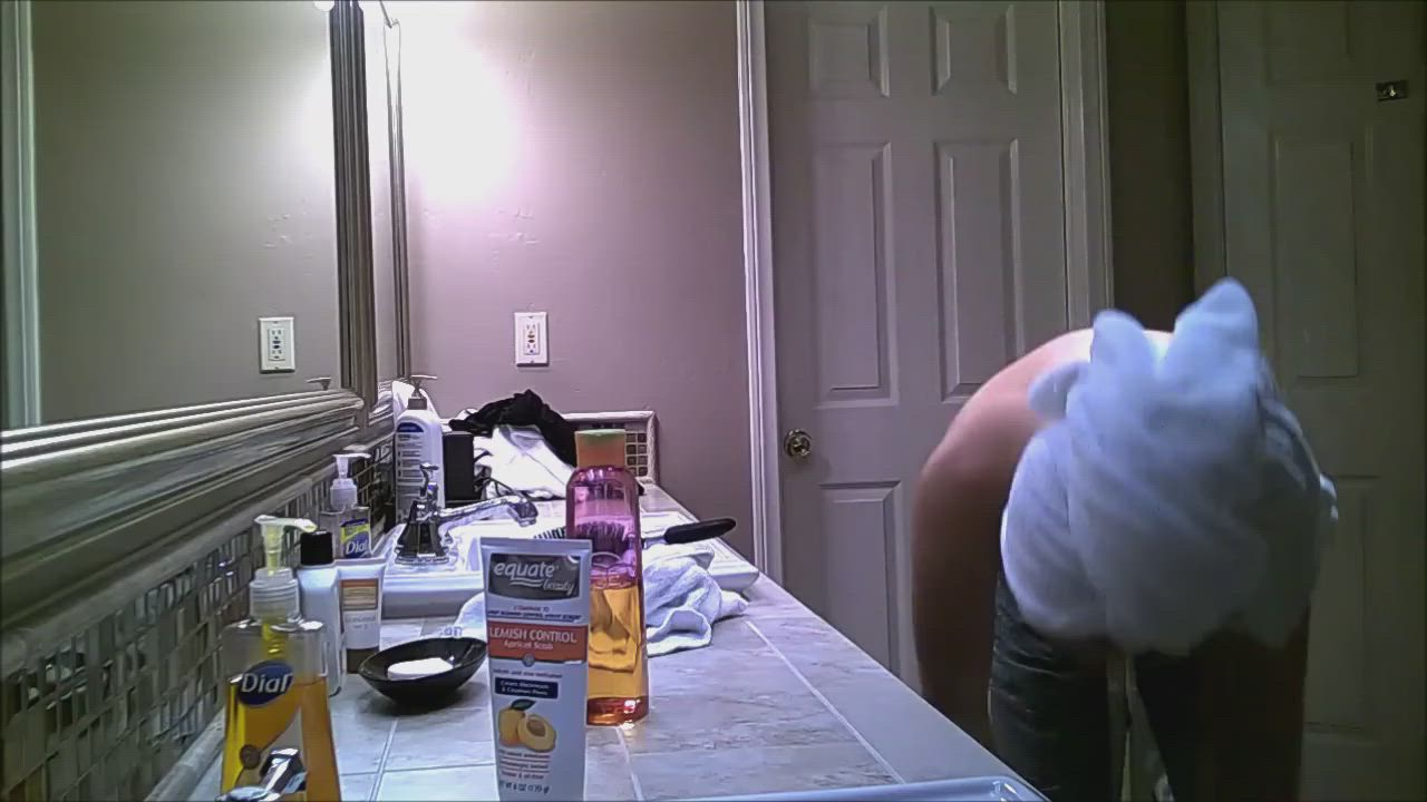 Bathroom Hidden Cam Voyeur gif