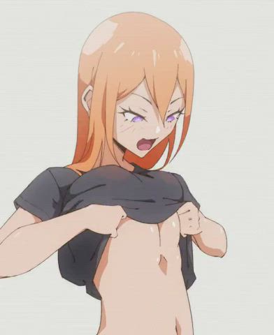 Animation Anime Bouncing Tits Redhead Teen Tits Undressing White Girl gif