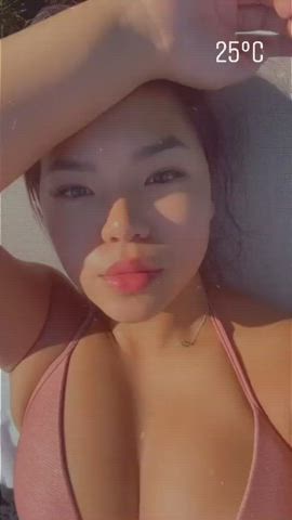 Asian Big Tits Fitness gif