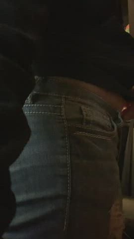 Ass Jeans Strip gif