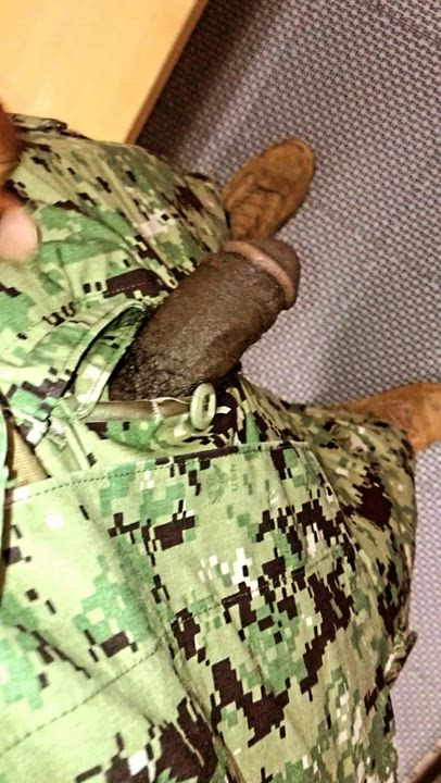 BBC Cock Military gif