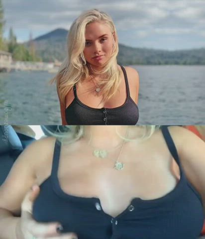 big tits blonde bouncing tits braless celebrity natural tits gif